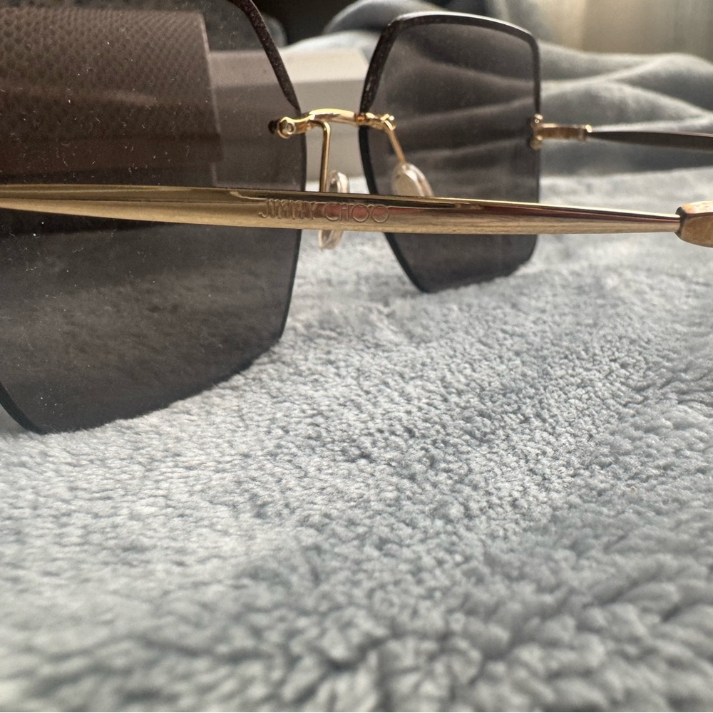 Jimmy Choo Black and Gold Sunglasses - Picture 5 of 6